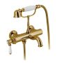 Alpi London - Vaňová batéria nástenná so sprchovým setom, bronz LO41800BR