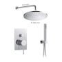 Alpi Blue - Sprchový systém pod omietku, komplet, chróm SWK85A1863