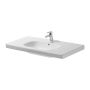 Duravit D-Code - Umývadlo s prepadom 1050x480 mm, 1 otvor pre batériu prepichnutý, biela 0342100002