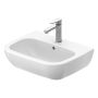 Duravit D-Code - Umývadlo 550x430 mm, s prepadom, biela 23105500002