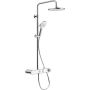 Duravit - Sprchový systém Shelf 1050 s termostatickou batériou, chróm/biela TH4380008005