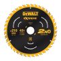 DeWALT DT20433 - Pílový kotúč 210×30mm, 40 zubov ATB 7°, pre DWE7485