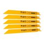 DeWALT DT2353 - Bimetalové pílové listy na kov do 3-8mm, 203mm, pre chvostové píly, 5ks