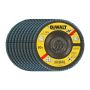 DeWALT DT3257 - Brúsny lamelový kotúč na kov 115×22,2mm, 80G - vypuklý, šikmý, typ 29