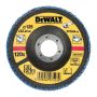 DeWALT DT3268 - Brúsny lamelový kotúč na kov 125×22,2mm, 120G - vypuklý, šikmý, typ 29