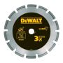 DeWALT DT3763 - Laserom zváraný diamantový rezný kotúč, pre tvrdé materiály a žulu, 230×22,2mm - suché rezanie