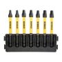 DeWALT DT70824 - Sada ToughCase™ - držiak 7ks bitov 57mm + Flextorq™ (SQ1, SQ2, SQ3)