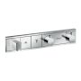 Hansgrohe RainSelect - Termostat pod omietku pre 2 spotrebiče, chróm 15355000
