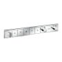 Hansgrohe RainSelect - Termostat pod omietku pre 5 spotrebičov, chróm 15358000