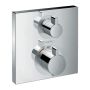 Hansgrohe Ecostat Square - Termostat pod omietku pre dva spotrebiče, chróm 15714000