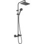 Hansgrohe Vernis Shape - Sprchový systém 230 1jet s termostatom, čierna matná 26286670