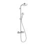 Hansgrohe Crometta 160 - Showerpipe 1jet s termostatom, biela/chróm 27264400
