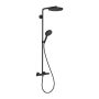 Hansgrohe Raindance Select S - Showerpipe 240 1jet PowderRain s termostatom, čierna matná 27633670