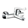 Hansgrohe Focus - Páková umývadlová batéria na stenu s predĺženou rukoväťou 121 mm, chróm 31913000