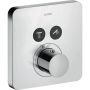 Axor ShowerSelect - Termostatická batéria pod omietku pre 2 spotrebiče, chróm 36707000
