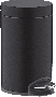 Hansgrohe AddStoris - Odpadkový kôš nášľapný, čierna matná 41775670