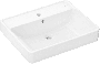 Hansgrohe Xanuia Q - Umývadlo na stenu 600x480 mm s otvorom pre batériu a prepadom, biela 60133450