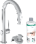 Hansgrohe Aqittura M91 - FilterSystem 210, vyťahovací výtok, 1jet, sBox, štartovacia sada, chróm 76800000