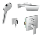 Hansgrohe set 21 - Sprchový systém pod omietku s pákovou batériou, komplet, chróm