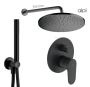 Ideal Standard Set 4 - Sprchový systém s podomietkovou pákovou batériou, komplet, čierna matná IS Set 4