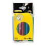 Stanley STHT1-70436 - Nízkoteplotné farebné tavné lepidlá v tyčinkách 11,3×100mm, 12ks červené, zelené a modré