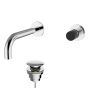 Teorema Jack- Umývadlová batéria pod omietku, komplet, výpusť CLICK, rameno 190 mm, chróm 8I316