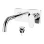 Teorema Tag- Umývadlová batéria pod omietku, komplet, výtok 210 mm, výpusť CLICK chróm 8L312
