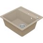Vima 902 - Granitový drez bez odkvapkávacej plochy 530x500x220mm, piesková