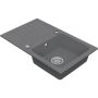 Vima 911 - Granitový drez s odkvapkávacou plochou 780x480x165 mm, sivá