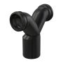 AlcaPlast M909 - Spojovacie dvojité koleno 90° k závesnej WC mise, redukcia 2×DN 90 × DN 110, dĺžka 253 mm, PE, čierna