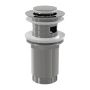 AlcaPlast A391 - Výpusť umývadlová CLICK/CLACK G 5/4" s prepadom, malá zátka, kov, chróm-lesk