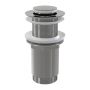 AlcaPlast A394 - Výpusť umývadlová CLICK/CLACK G 5/4" bez prepadu, malá zátka, kov, chróm-lesk