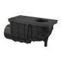 AlcaPlast AGV3 - Univerzálny lapač strešných splavenín 300×155/110 mm bočná, čierna