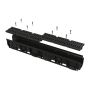AlcaPlast AVZ104-R402 - Vonkajší žľab 100 mm s plastovým rámom a kompozitným roštom B125
