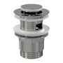 AlcaPlast A39 - Výpusť umývadlová CLICK/CLACK G 5/4" s prepadom, malá zátka, kov, chróm-lesk