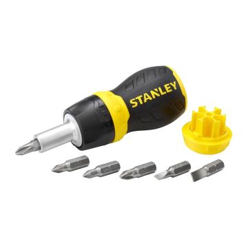 Stanley 0-66-358 - STANLEY® multibitový ráčňový skrutkovač + 6 bitov