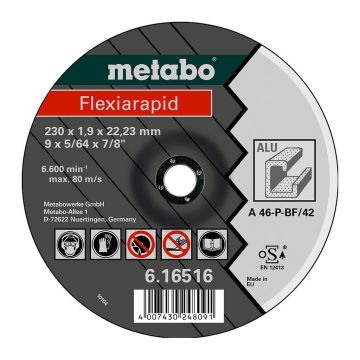 Metabo 616512000 - Flexiarapid 115 x 1,0 x 22,23 mm, hliník, TF 41