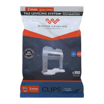 System Leveling nivelačné spony 2 mm - 100 ks (SL1112)