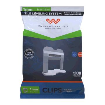 System Leveling nivelačné spony 1 mm - 100 ks (SL1111)