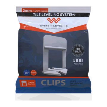 System Leveling nivelačné XL spony 2 mm - 100 ks (SL5202)