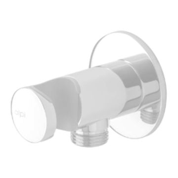 Alpi - Držiak sprchy s prívodom vody 1/2“, biela matná AC163BI