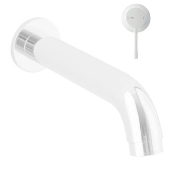 Alpi - Nástenný vaňový výtok 185 mm, biela matná AC225BI