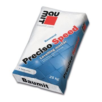 Baumit Baumacol Preciso Speed – Rýchlotuhnúca vyrovnávacia malta pre steny a podlahy - 25 kg