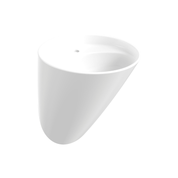 Bocchi Venezia - Nástenné umývadlo monoblok 535x465 mm, biela lesklá