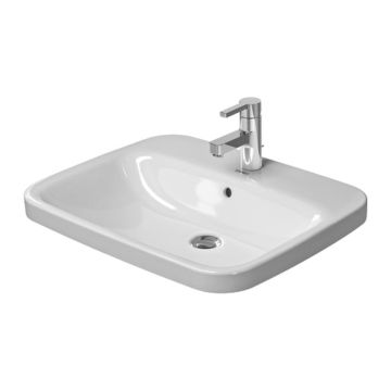 Duravit DuraStyle - Vstavané umývadlo 615x495 mm, 1 otvor pre batériu prepichnutý, biela 0374620000