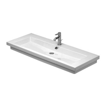 Duravit 2nd floor - Umývadlo do nábytku 1200x505 mm s prepadom, biela 0491120000