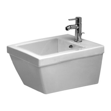 Duravit 2nd floor - Závesný bidet 540x370 mm s prepadom, biela 2254150000