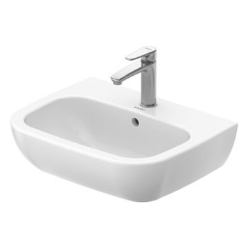 Duravit D-Code - Umývadlo 550x430 mm, s prepadom, biela 23105500002