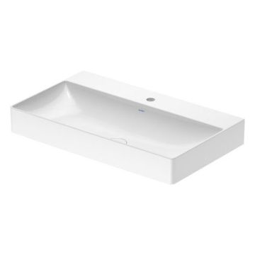 Duravit DuraSquare - Umývadlo brúsené 800x470 mm, bez prepadu, biela 2353800071