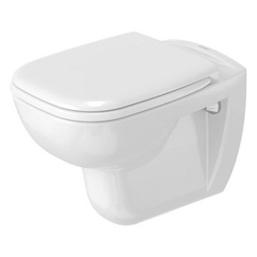 Duravit D-Code - SET Závesné WC + sedátko so sklápacou automatikou, biela 45350900A1